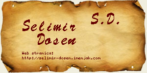 Selimir Došen vizit kartica